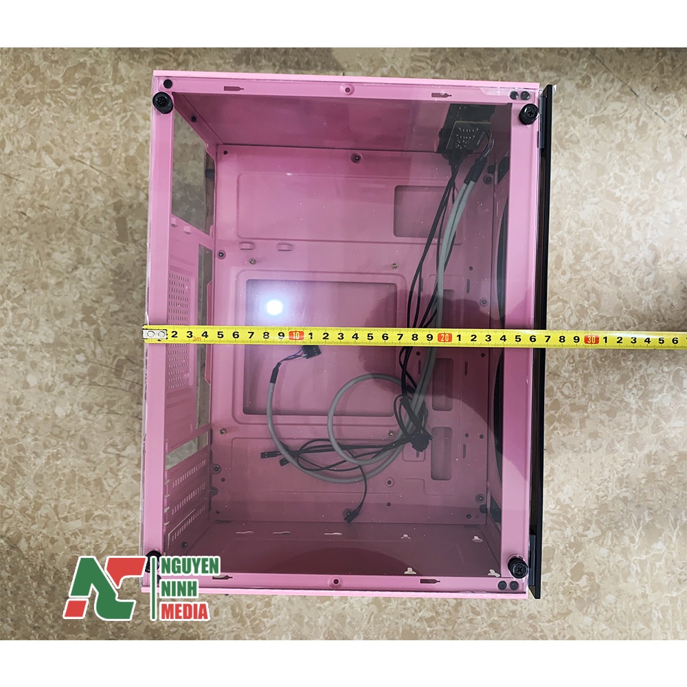 Vỏ Case Mini VSP V212 Pink  2 Mặt Kính Cường Lực - Hàng Chính Hãng