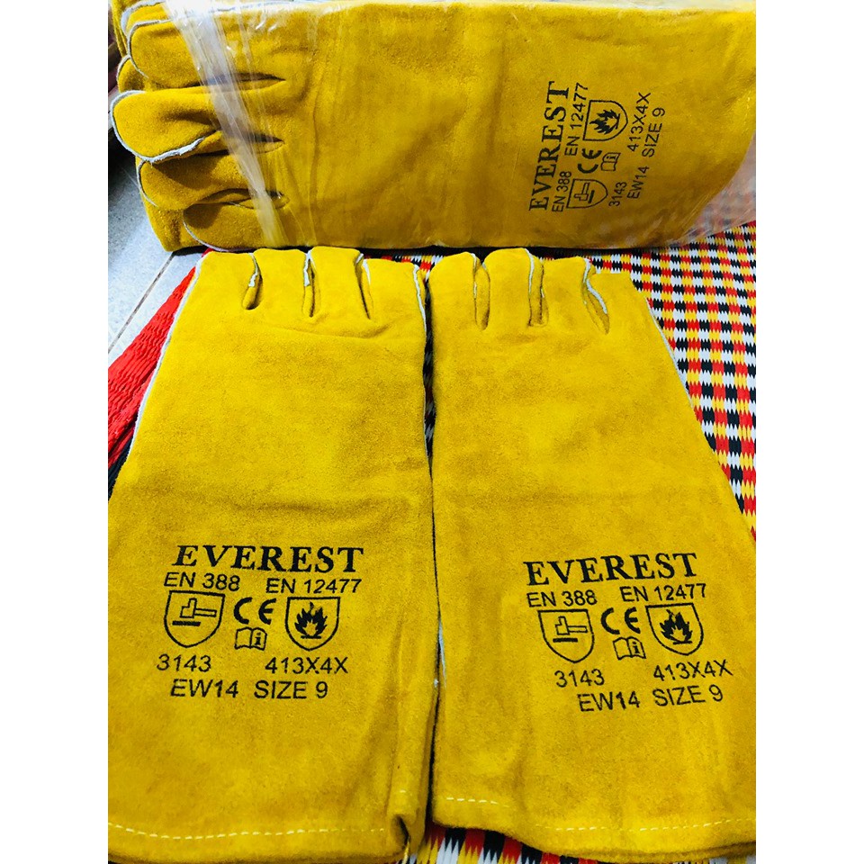 Găng tay hàn chống nóng chống cháy Everest
