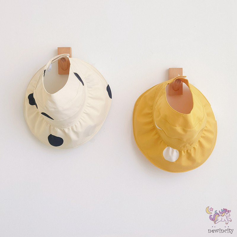 Mũ vành họa tiết chấm bi xinh xắn cho bé