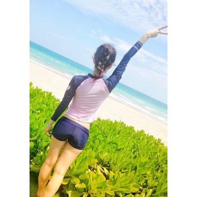 Bộ bơi dài tay kiểu Hàn Quốc ( kèm hình khách mặc) | BigBuy360 - bigbuy360.vn