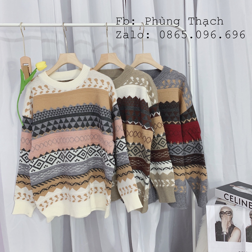 [Mã FAMARAL2 giảm 10K đơn 50K] ÁO LEN THỔ CẨM MẪU HOT CỰC XỊN ( ảnh thật+video)