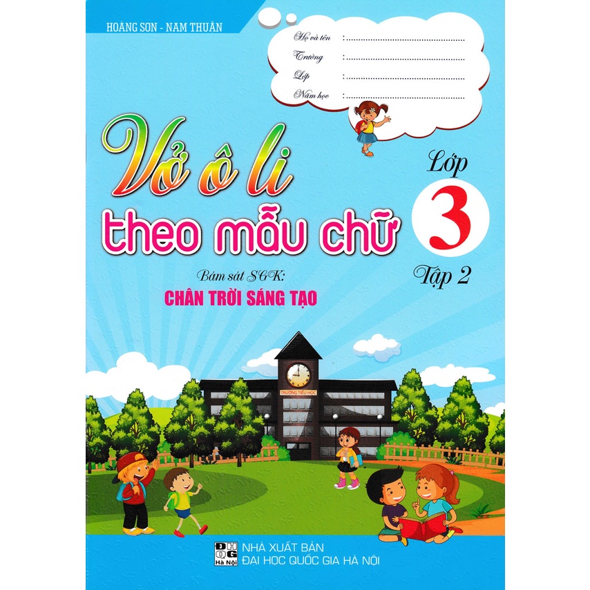 Sách - vở ô li theo mẫu chữ lớp 3 - tập 2 (bám sát sgk chân trời sáng tạo) - HAB