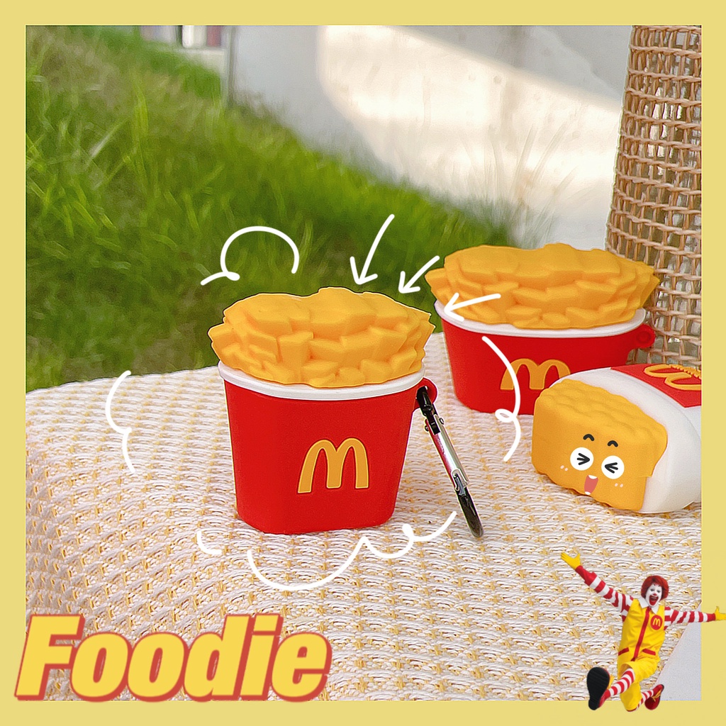 Vỏ Bảo Vệ Hộp Sạc Tai Nghe Airpods 3 Pro AirPods3 Họa Tiết Khoai Tây Chiên/Bánh Quy Phong Cách Mới 2021 Ốp