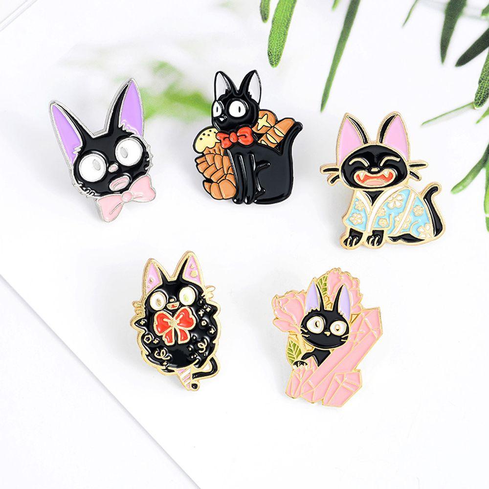 Huy Hiệu Cài Áo Hình Mèo Hoạt Hình Phong Cách Hàn Quốc Dễ Thương