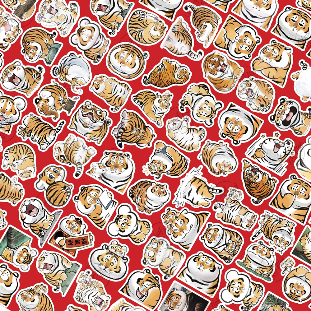 Mua Combo 30/60/120/180 sticker decal hình dán mảnh HỔ MẬP địt ú xuống ...