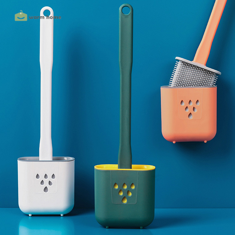 Bàn Chải Vệ Sinh Toilet Bằng Silicon Gắn Tường Tiện Dụng
