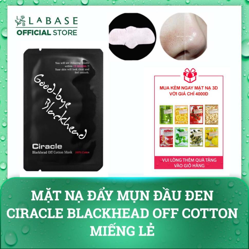 Mặt nạ đẩy mụn đầu đen Ciracle Blackhead Off Cotton Mask Lẻ miếng