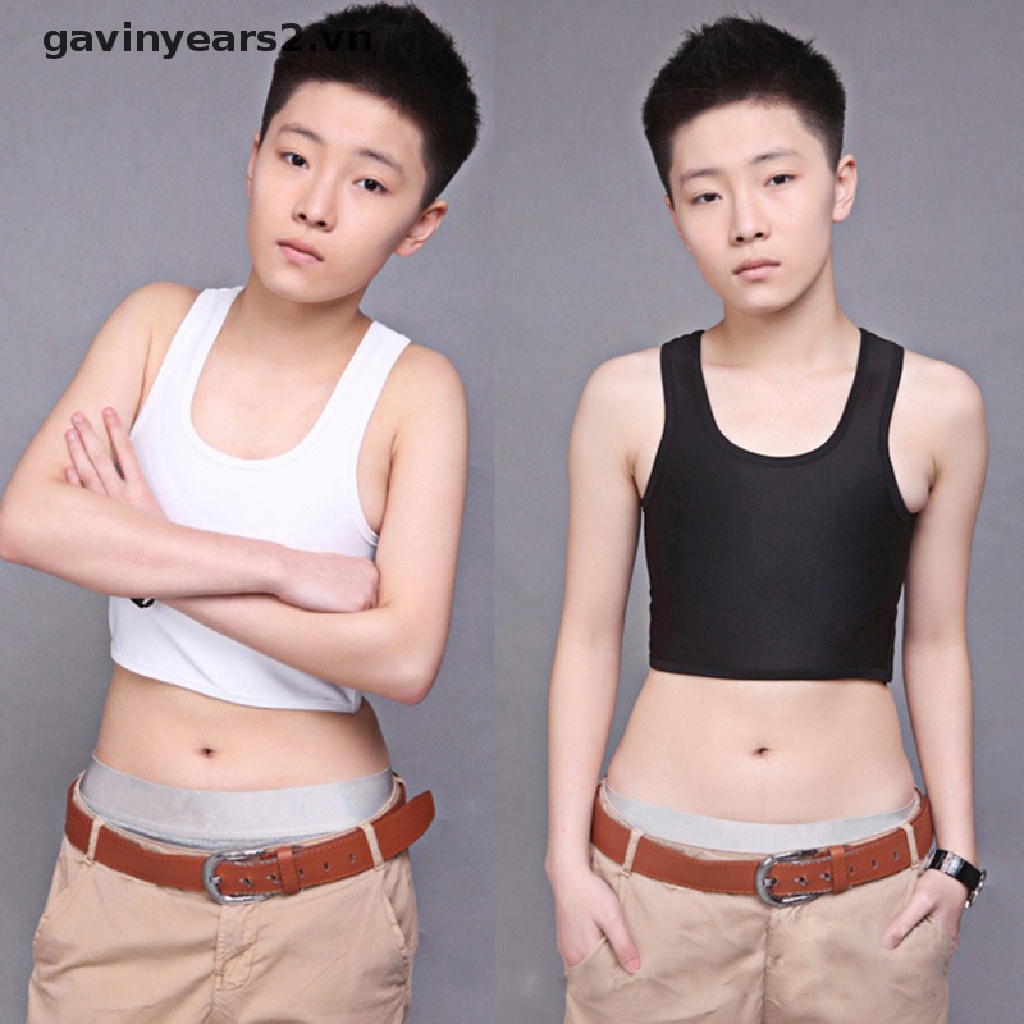 Bộ 2 Áo Ngực Ngắn Thoáng Khí Có Khóa Cho Tomboy