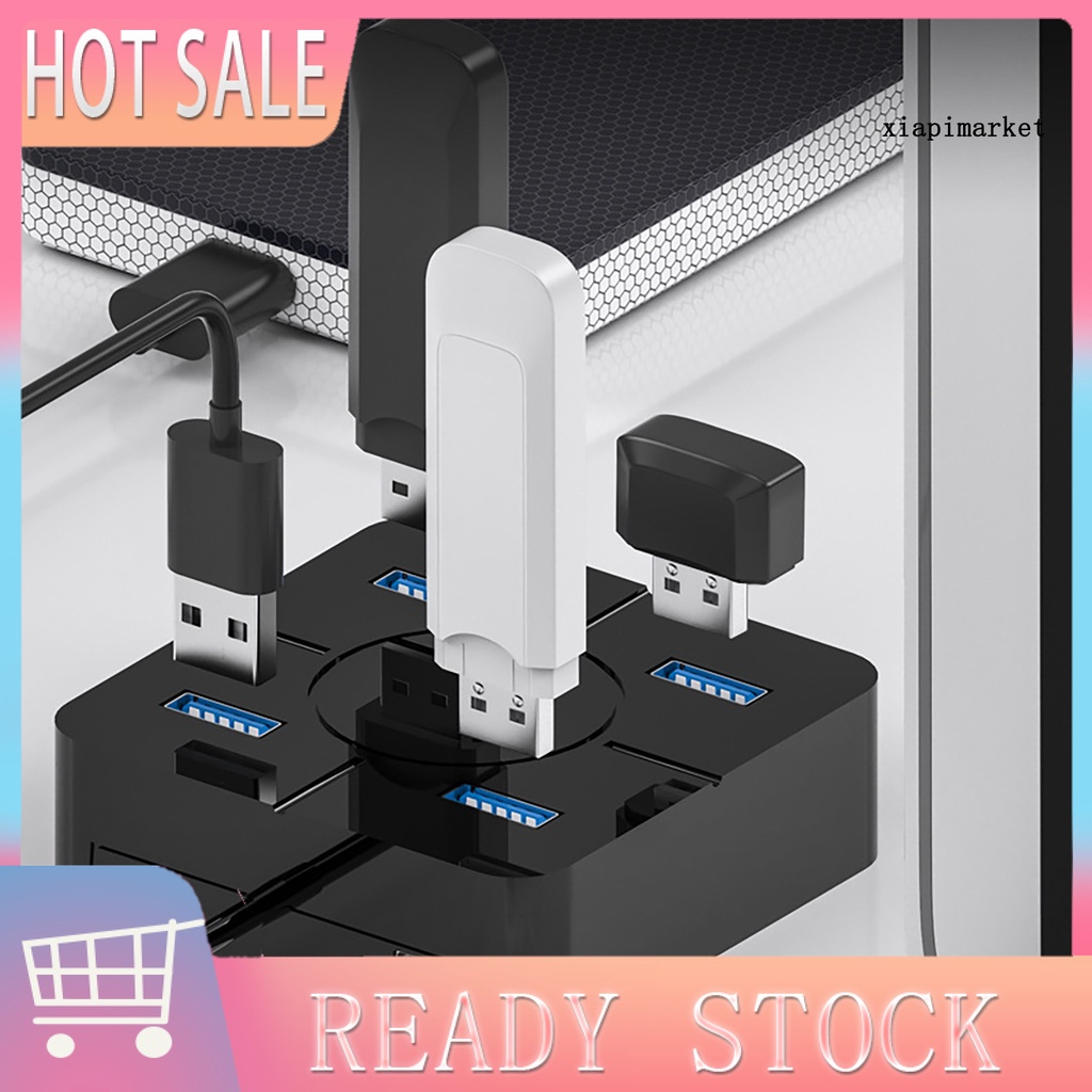 LOP_Docking Stand High Speed Stable Output Compact 4 in 1 USB2.0 Splitter Cable Hub for Computer