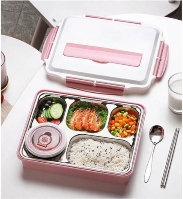 Hộp Cơm Inox hâm nóng 5 ngăn