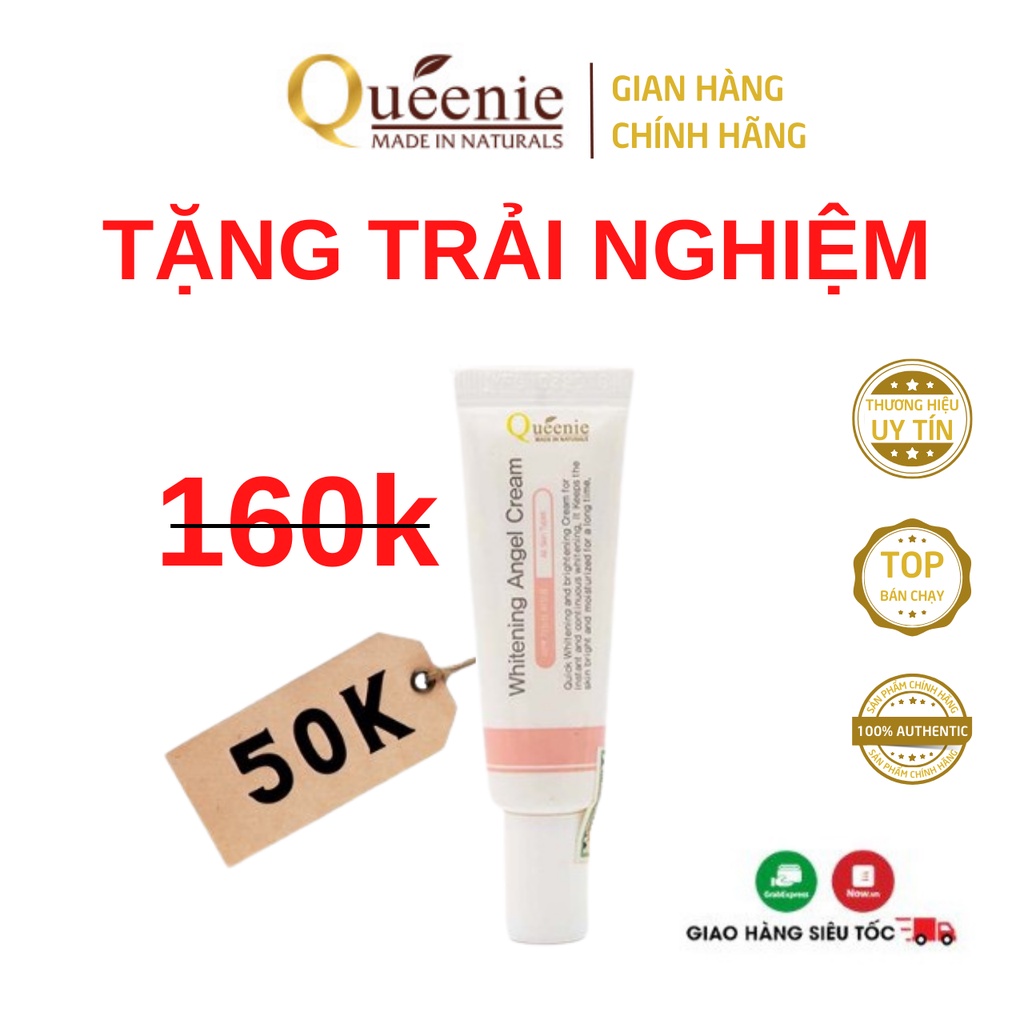 Kem trắng da thiên thần Queenie AC Pure trải nghiệm 5ml