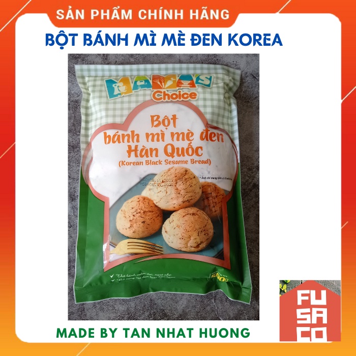 Bột trộn sẵn Bánh Mì MÈ ĐEN Hàn Quốc MAMA'S CHOICE - Gói 500gr