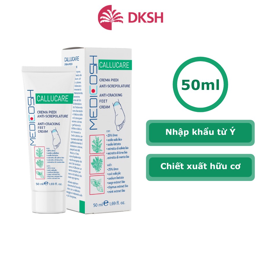 Kem hỗ trợ giảm nứt gót và ngừa chai sạn Medicosh Callucare 50ml