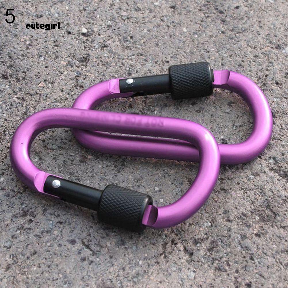 Móc khóa Carabiner chữ D bằng hợp kim nhôm tiện dụng | BigBuy360 - bigbuy360.vn