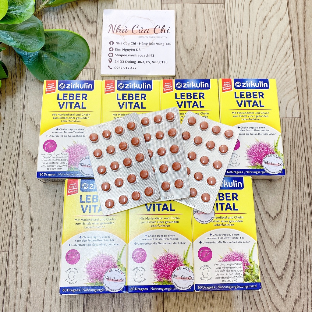 Hỗ trợgan - Zirkulin Leber Vital Mariendistel Dragees Đức