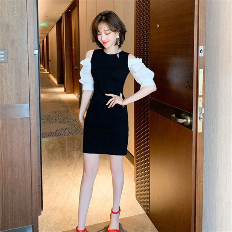 Váy nữ body khoét vai, Đầm dự tiệc, đi chơi dáng ngắn hàng thiết kế kiểu dáng sang chảnh hiện đại | BigBuy360 - bigbuy360.vn