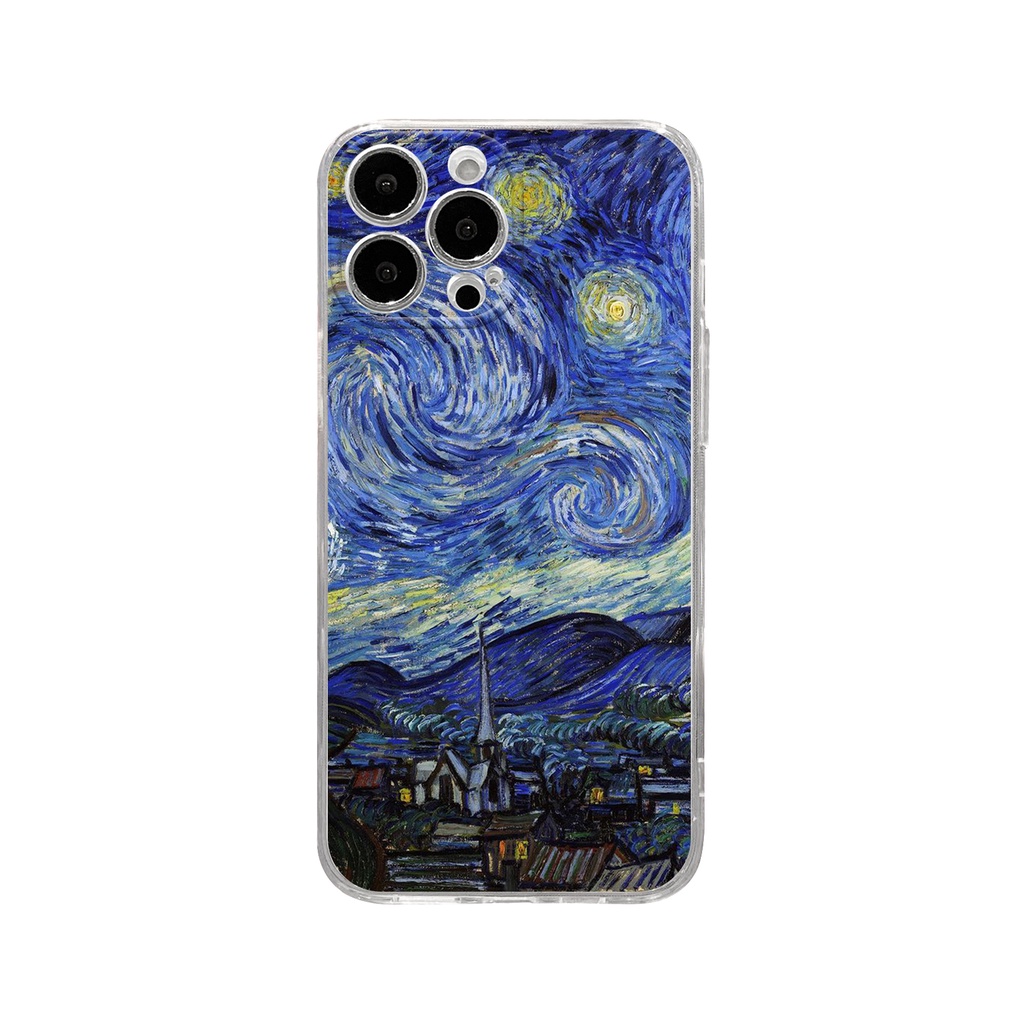 Ốp Điện Thoại Silicon Mềm Trong Suốt Hình Tranh Van Gogh Cho Xiaomi MI 8 9 10 11 12X Lite Redmi Note 8 9 11Pro 10Pro 9A 9SE