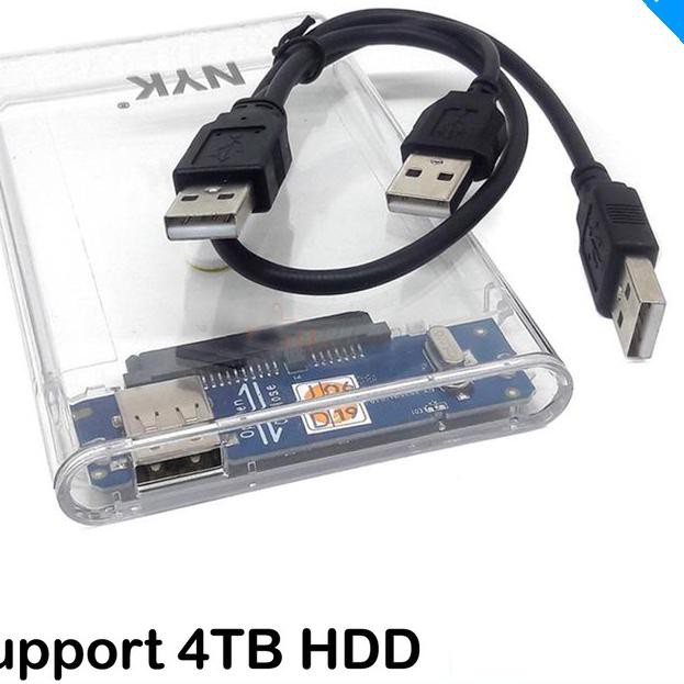 Hộp Đựng Ổ Cứng Ngoài Hdd Trong Suốt 2.5 Usb 2.0 | BigBuy360 - bigbuy360.vn
