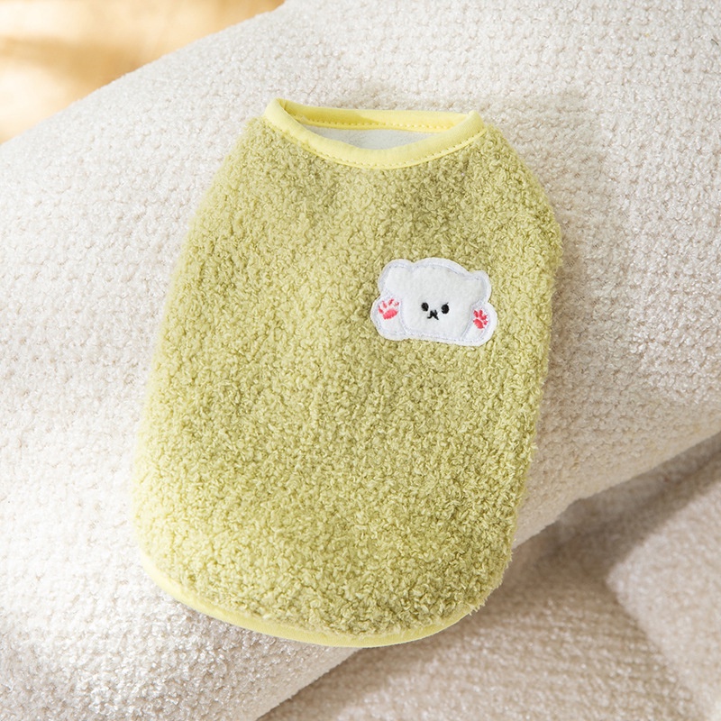 Áo Khoác Lông Cừu Dày Giữ Ấm Mùa Thu Đông Cho Thú Cưng