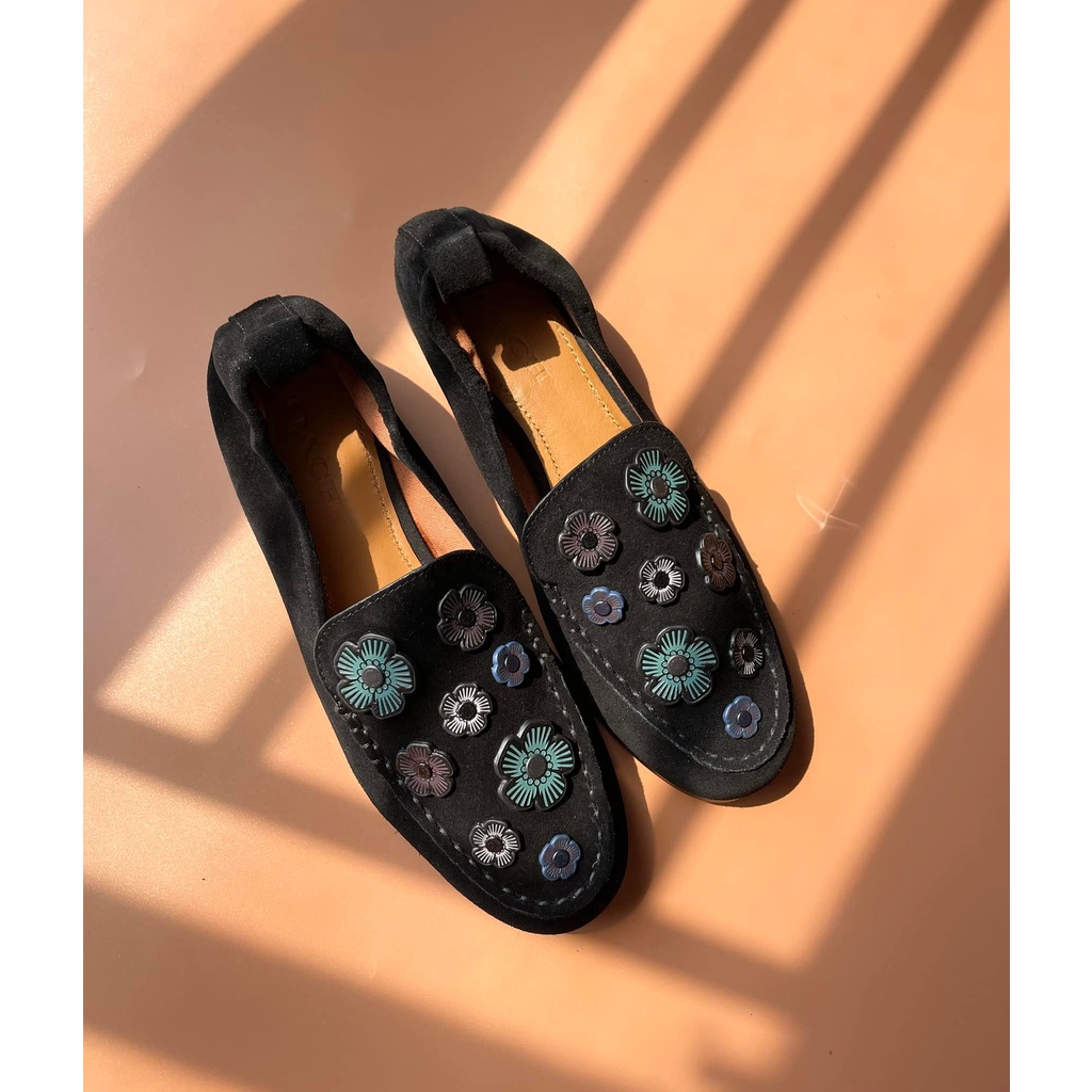 Giày Coach loafer Hoa Trà - hàng chính hãng