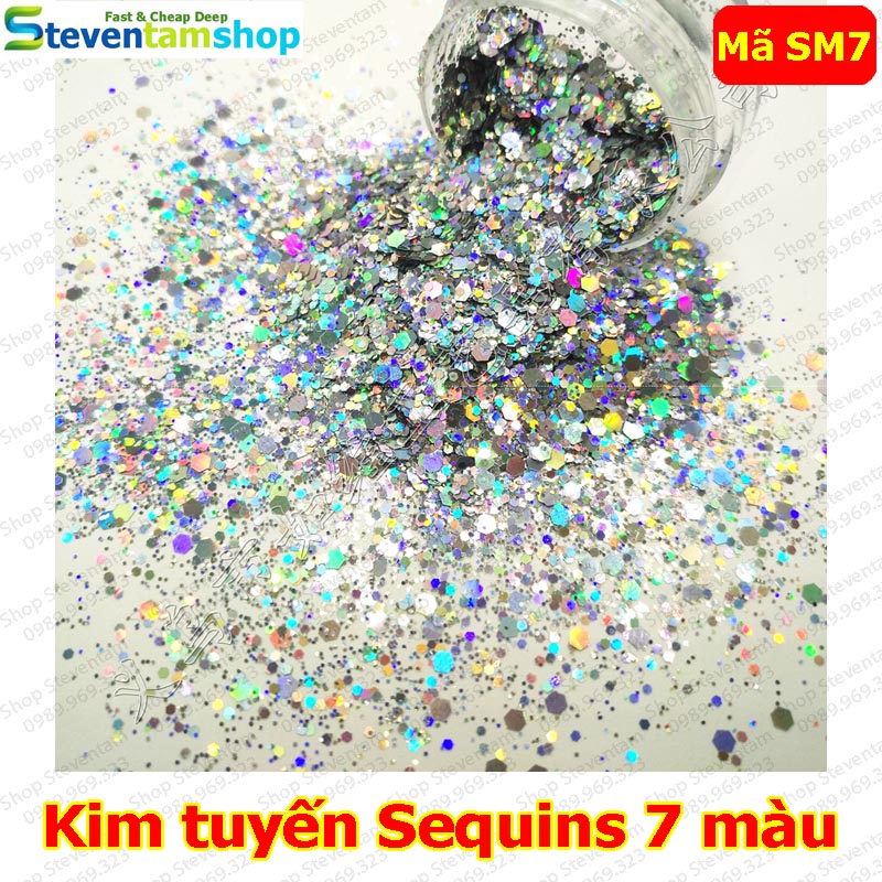 Kim tuyến Sequins 7 màu mã SM7
