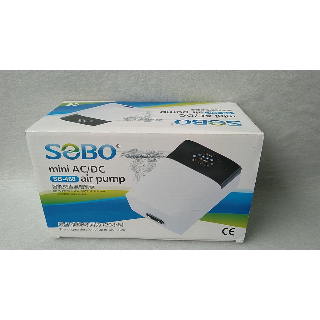 Máy sủi khí Oxy tích điện SOBO dùng cho hồ cá .