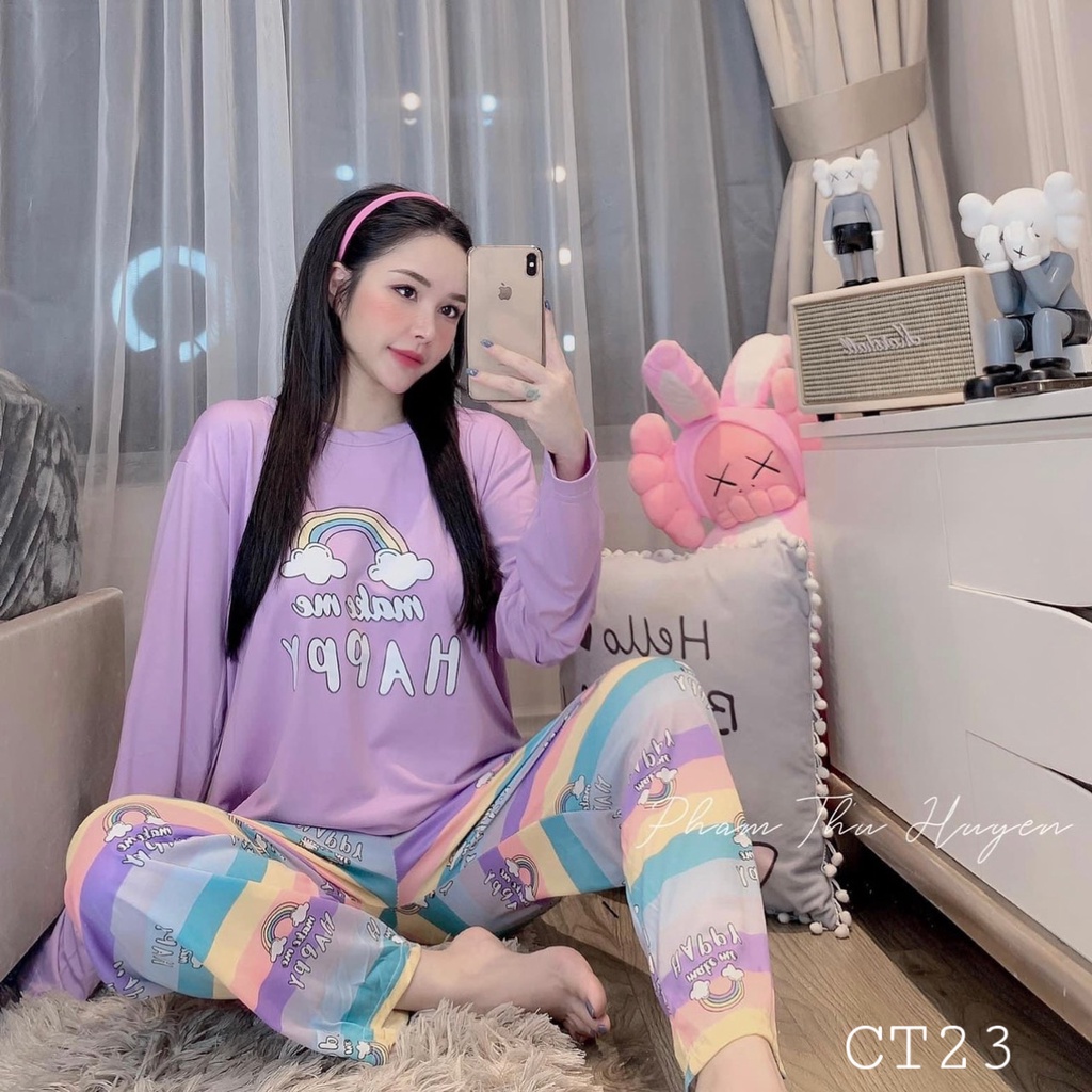 Bộ ngủ pijama quần áo mặc nhà nữ hoạt hình cute dễ thương Lucy Store