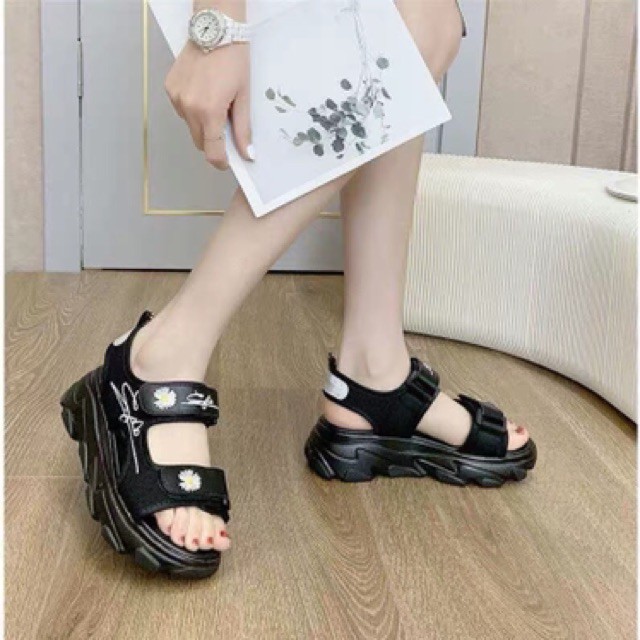 Sandan chữ kí độn đế 5cm siêu hót hít mẫu mới phù hợp với chơi ,đi học và đi làm