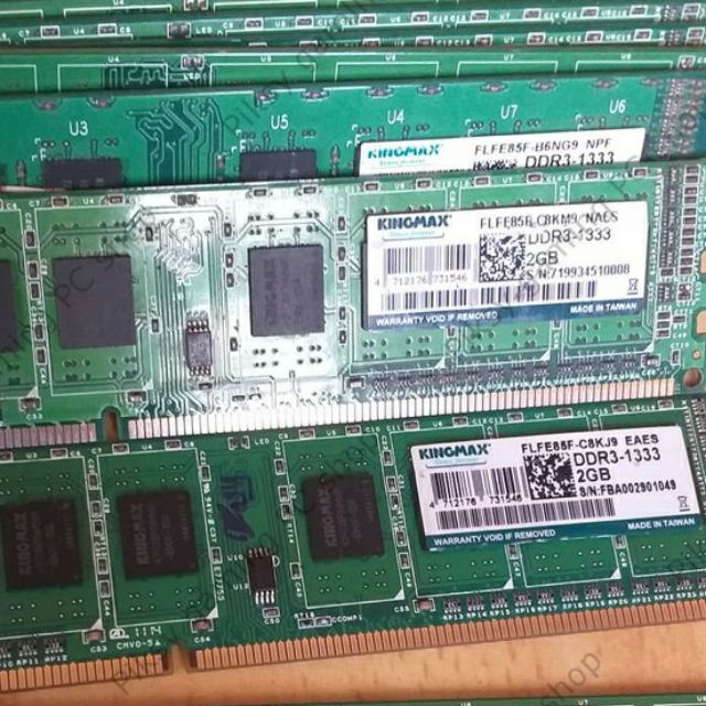Ram DDR3 2GB buss 1333 các hãng