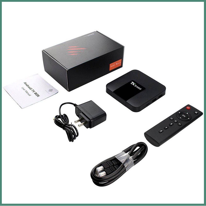 Android Tivi box TX3 Mini Tìm kiếm giọng nói Rom Gốc  Android 9.0 Amlogic S905W 2G 16G 4K H.265 2.4G 5G Hai Cổng Wifi