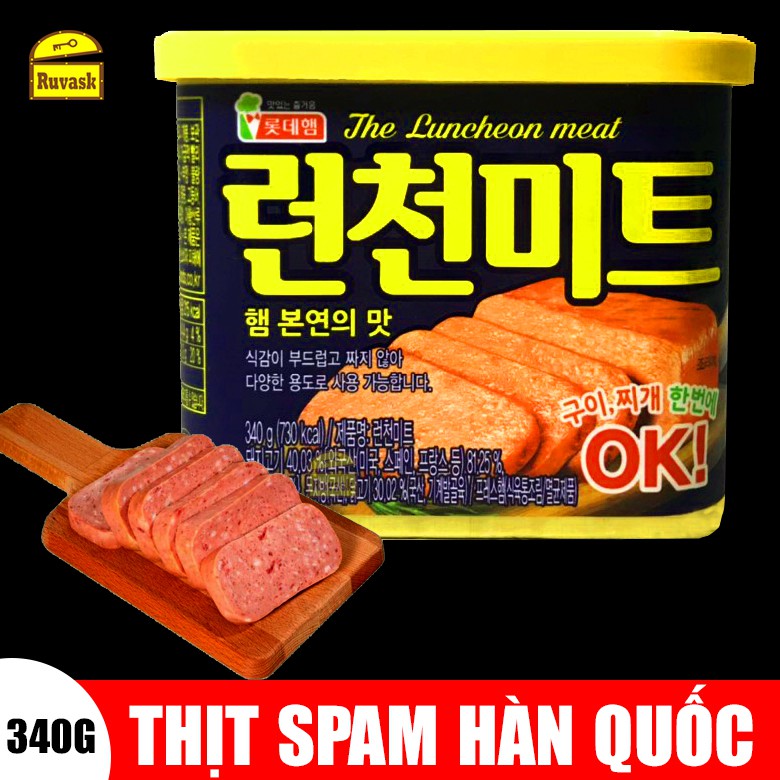 [NẮP VÀNG] Thịt Nguội Spam Hàn Quốc The Luncheon Meat 340G - Thịt Hộp Ham / Thịt Heo Nhập Khẩu Đóng Hộp / Đồ Hộp Ăn Liền | BigBuy360 - bigbuy360.vn