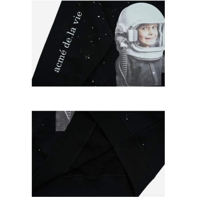 Áo Thun Dài Tay ADLV BABY FACE SWEATSHIRT BLACK SPACE TRAVEL