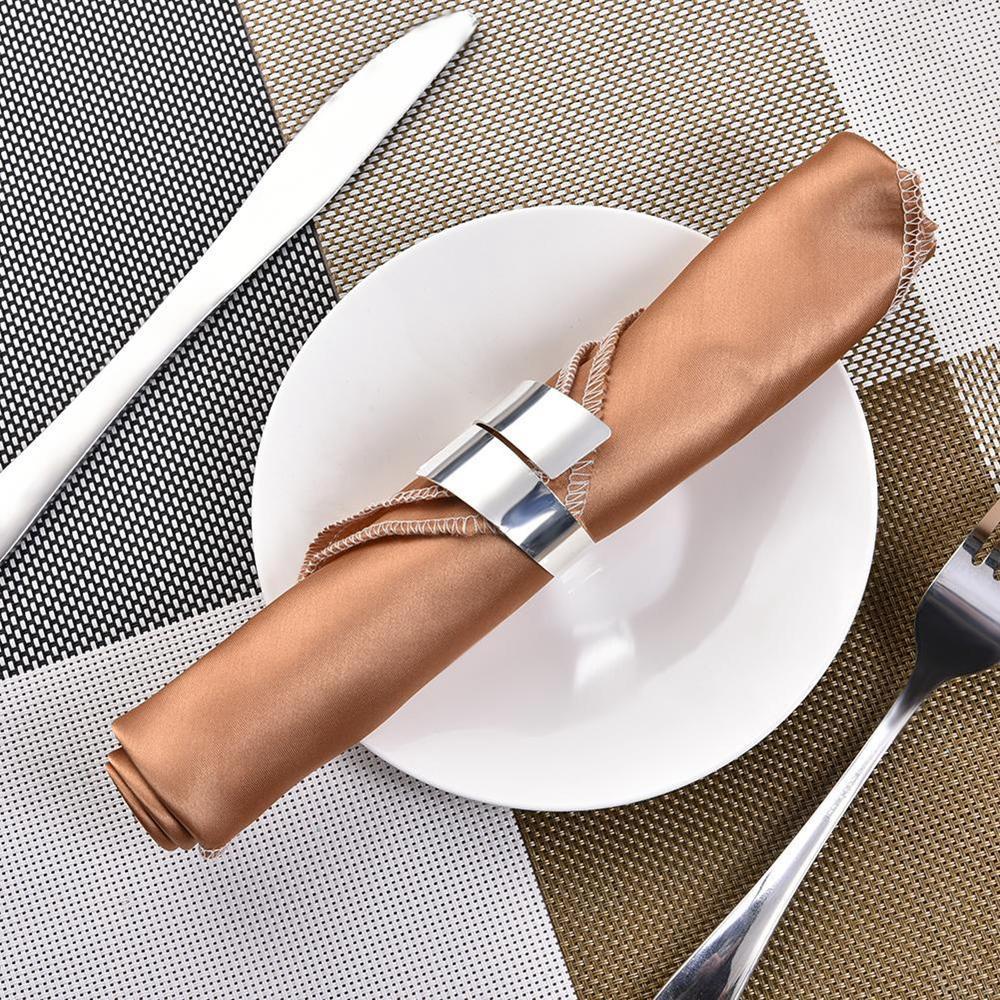 IVORY Bộ 6 Nhẫn Giữ Khăn Ăn Dùng Cho Tiệc Sinh Nhật / Đám Cưới / Khách Sạn