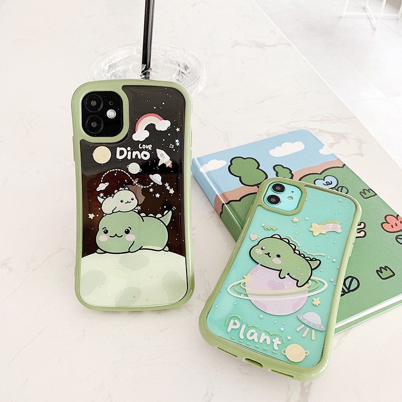 Ốp lưng iphone Dino V2 viền cong 5/5s/6/6plus/6s/6splus/7/7plus/8/8plus/x/xr/xs/11/12/pro/max/plus/promax | BigBuy360 - bigbuy360.vn