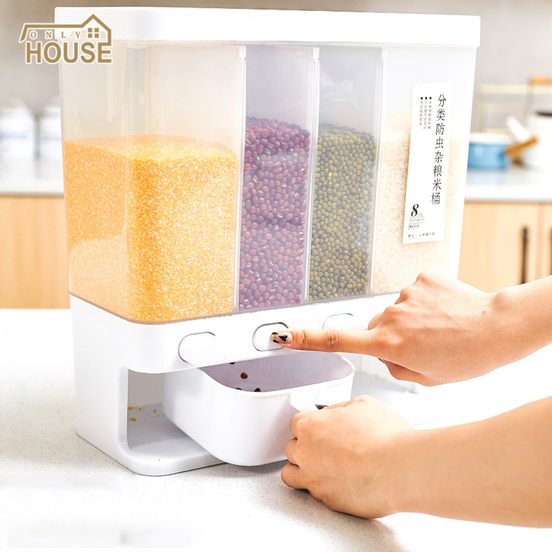 Hộp Đựng Gạo Hạt Chống Ẩm Chống Côn Trùng Tiện Dụng Cho Nhà Bếp