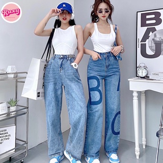 Quần Jean Nữ Ruxy Suông Đai Eo