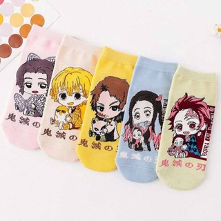 Vớ cotton ngắn thoáng khí in Anime Demon Slayer Kimetsu No Yaiba