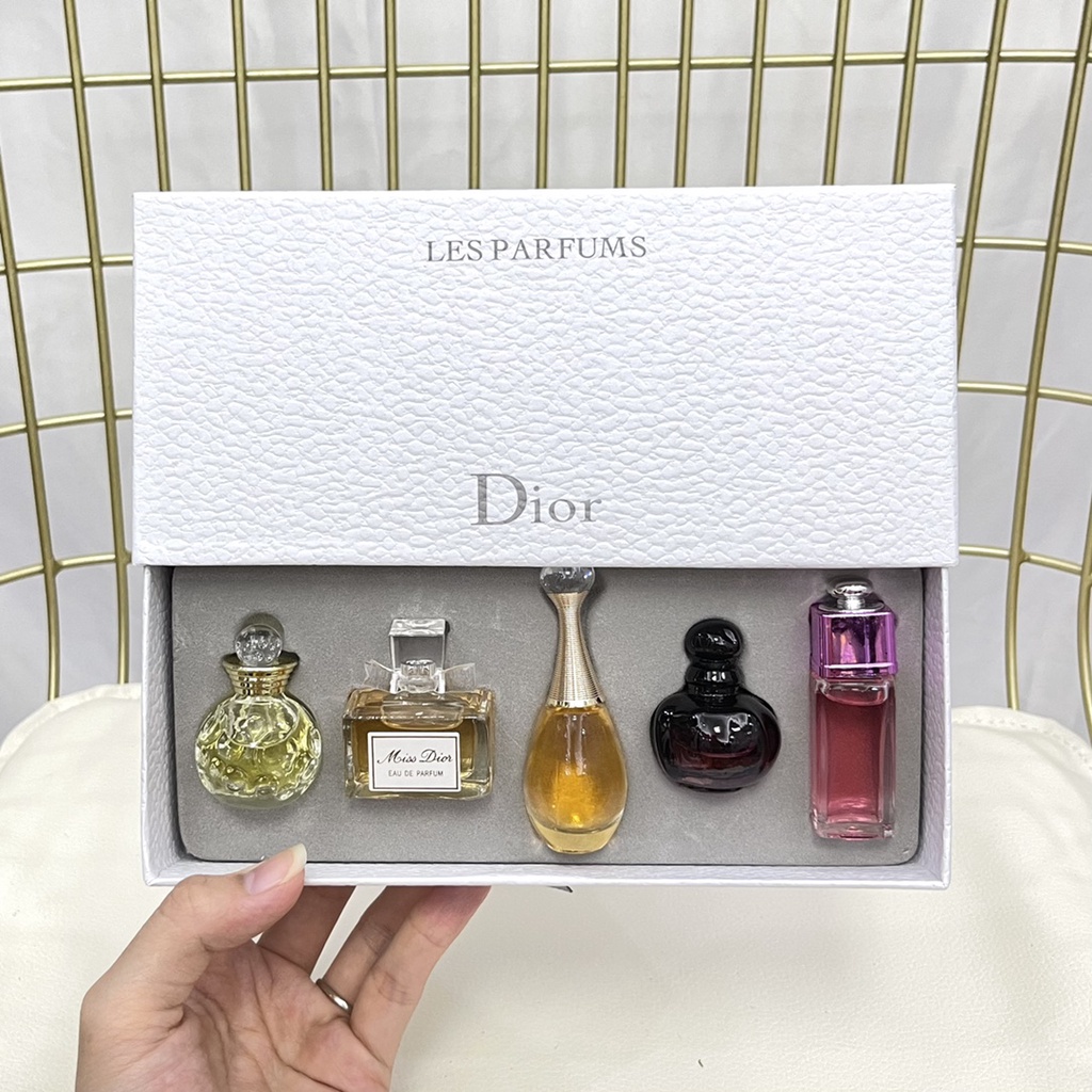 Dior  Bộ 5 chai nước hoa mini dung tích 5ml