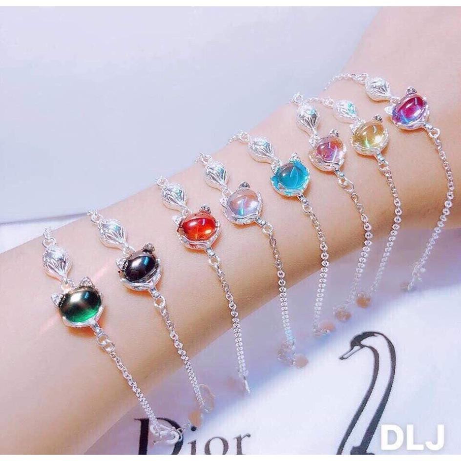 Lắc tay nữ bạc thật mặt hồ ly may mắn tình duyền/ JQN- Cam kết bạc chuẩn, chất lượng, giá xưởng