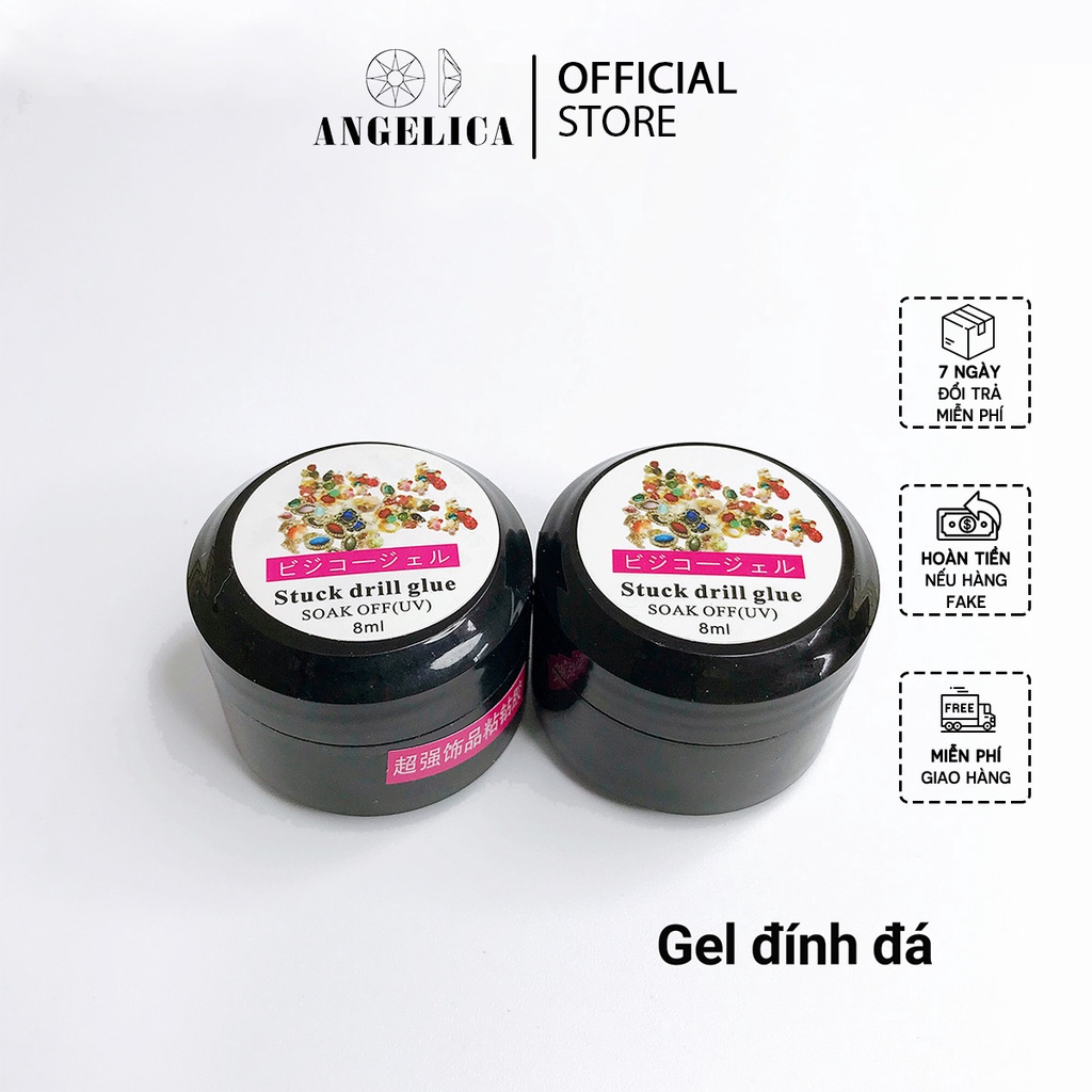 Gel Đính Đá Nail Chính Hãng Siêu Bền Siêu Chắc Trang Trí Móng ANGELICA GDD