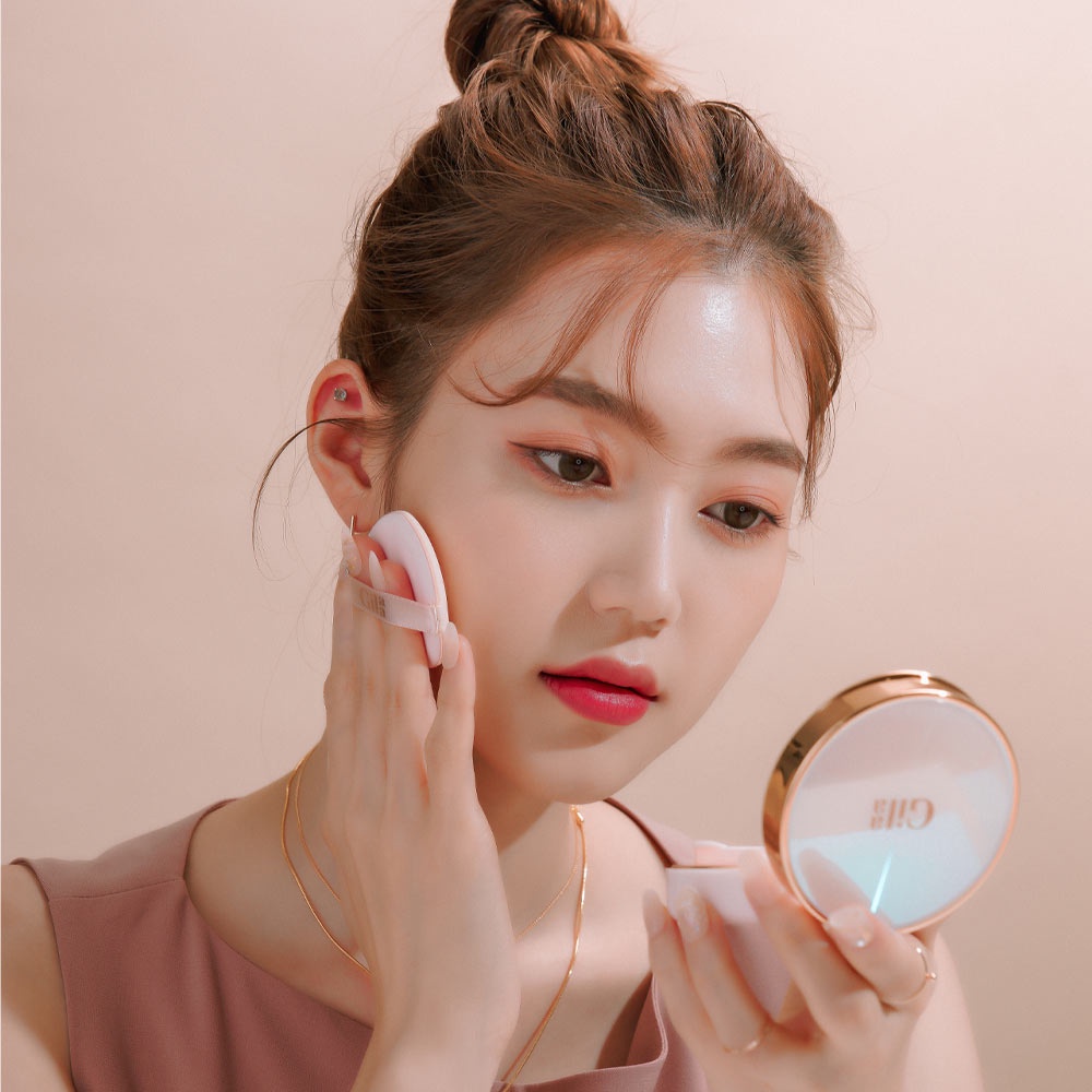 Combo Gilaa Phấn Nước #01 Light Beige Long Wear DD Cushion + Son Kem Lì Long Wear Lip Cream