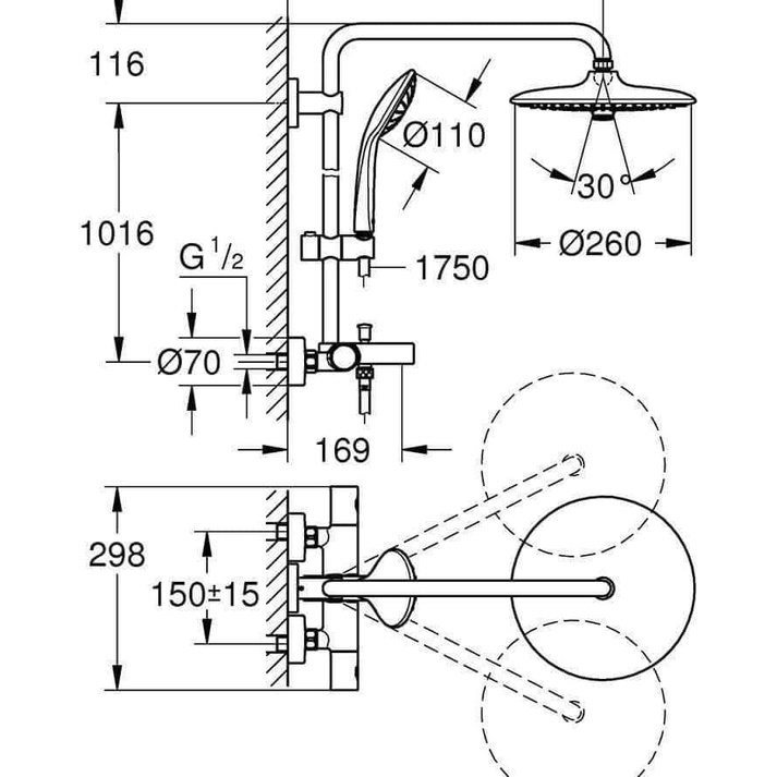 SEN CÂY 3in1 GROHE EUPHORIA 26114001