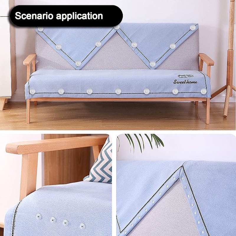 Bộ 20 Đinh Vít Cố Định Tấm Trải Giường/Sofa Chất Liệu Inox Trong Suốt Chống Trượt