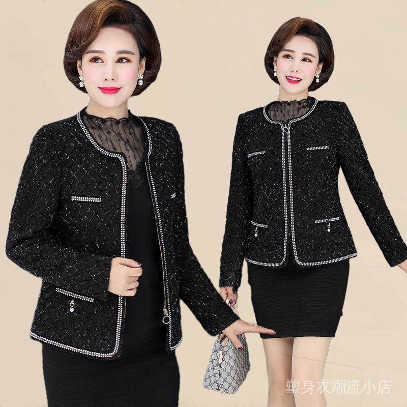 Áo Khoác Ngắn Thời Trang Mùa Thu Dành Cho Phụ Nữ Trung Niên 40-50 Tuổi | BigBuy360 - bigbuy360.vn