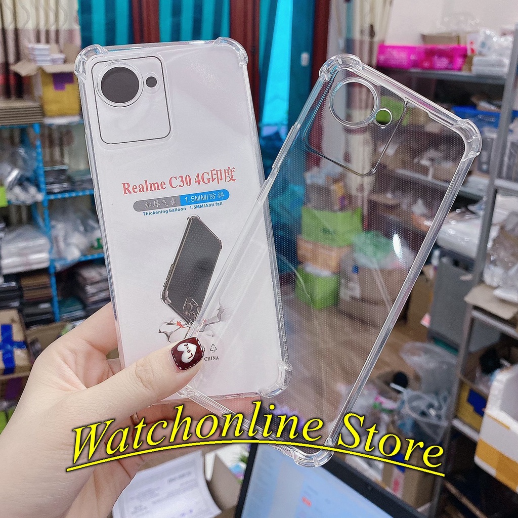 Ốp lưng chống va đập Realme C55 Narzo 50i Prime / Realme C30 4G C30s bảo vệ 4 góc