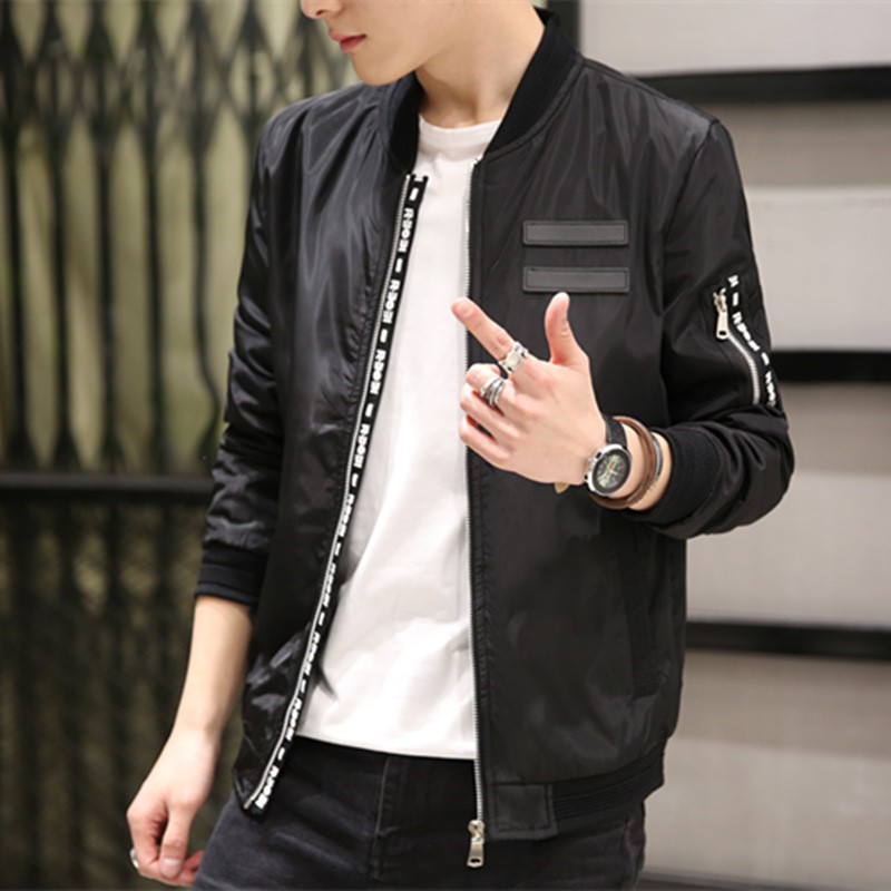 Áo Khoác Nam Body cổ thun dây kéo