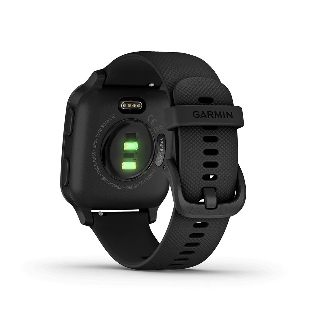 Đồng hồ thông minh Garmin Venu SQ Music, NFC, Phiên bản có âm nhạc (Đen | Xám đá phiến) - Chính hãng FPT