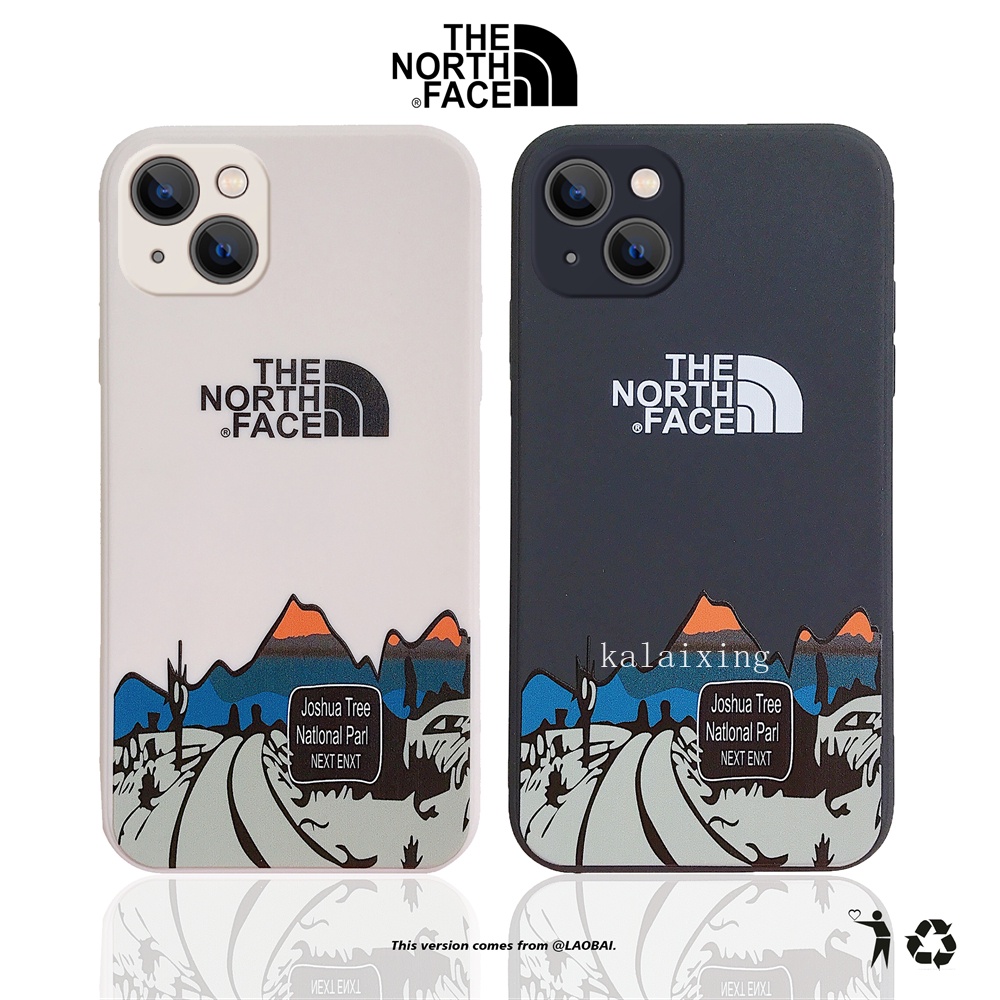 Ốp điện thoại dẻo THE NORTH FACE cho iPhone 13 / Pro / Max 11 12Mini Case X Xr Xs Max