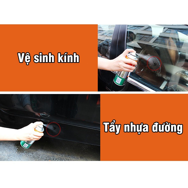 Chai xịt tẩy nhựa đường vệ sinh ô tô, dung dịch tẩy rửa xe hơi chất tẩy rửa đa năng Turtle G4528 dung tích 450ml