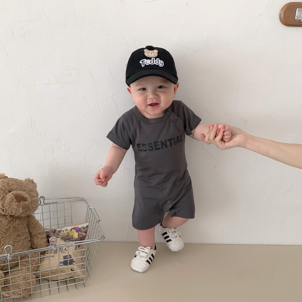 Bộ Áo Liền Quần Tay Ngắn Chất Liệu Mỏng Thoáng Khí Thời Trang Mùa Hè Cho Bé Sơ Sinh